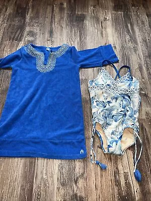 Cabana Life 2-PIECE SWIMSUIT & TERRY COVER UP SET Size 6 • $9