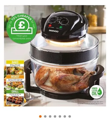 Daewoo Deluxe Halogen Air Fryer 17L - Black (SDA1032) • £27.49