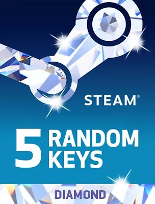 Steam Keys 5 Random DIAMOND Global Email/MSG Delivery • $7.49