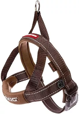 EzyDog Quick Fit Dog Harness EXTRA SMALL XS CHOCOLATE BROWN • $37.99