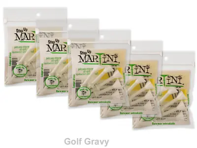 MARTINI Step Up Golf Tees - 5 Packs Of 5 White STEP-UP Tees 3 1/4  • $26.50