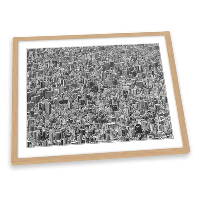£42.99 • Buy Tokyo Texture Skyline Buildings City Asia FRAMED ART PRINT Picture Artwork