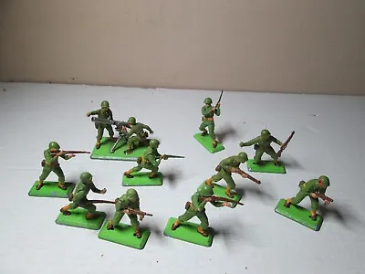 £17.99 • Buy Vintage Britains Deetail  WW11 American Infantry  Plastic Toy Soldiers 1/32