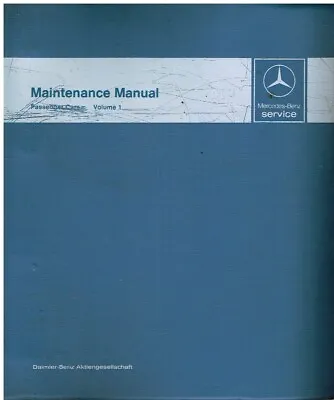Mercedes Benz R/c107 W114 W115 W116 W123 W100 W109 '68-76 Factory Service Manual • $240.46