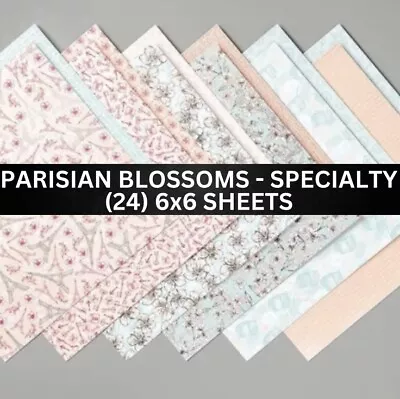 Stampin Up PARISIAN BLOSSOMS Designer Series Paper DSP Paris - (24) 6x6 Shts • $14.87