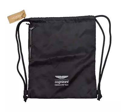 Aston Martin Cognizant F1 Team Black Pull Draw String Bag Backpack • $34.99