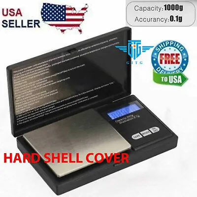 Digital Scale 1000g X 0.1g Jewelry Pocket Gram Gold Silver Coin Precise NEW • $9.29