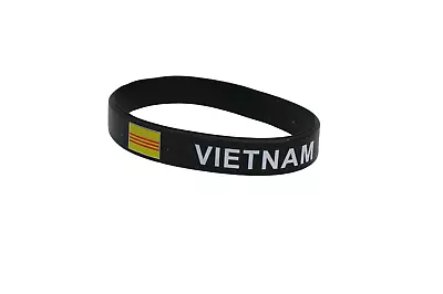 South Vietnam Bracelet  / Vietnam Flag Silicone Rubber Bracelet  • $3