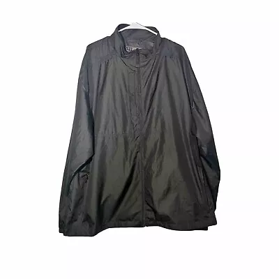 5.11 Tactical Men’s Packable Jacket Black Windbreaker Full Zip Size XXL • $17