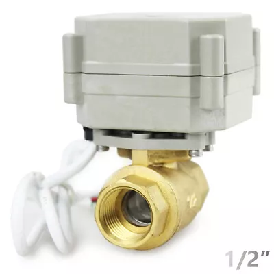 1/2   9V 12V-24VDC 0-5V Proportional Control Motorized Electrical Ball Valve • $81.99