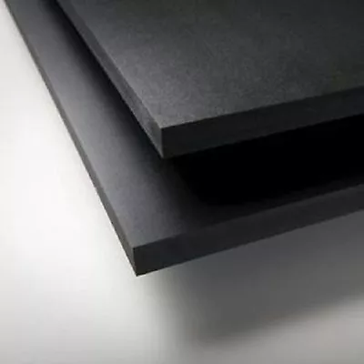 Black E- Pvc Foam Board Plastic Sheets 1/4  X 12  X 12  Vacuum Forming • $9.43