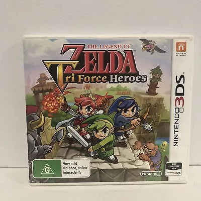 Nintendo 3DS 2DS The Legend Of Zelda Tri Force Heroes Video Game AU Release VGC • $39.99