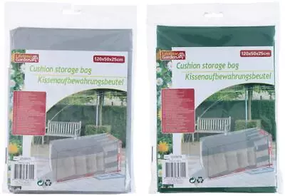 Large Waterproof Garden Furniture Cushion Storage Bag Cover Outdoor 120x50x25cm • £3.99