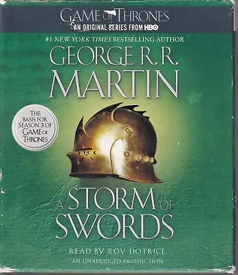 A Storm Of Swords By George R R Martin (Song Of Ice & Fire #3) UNAB CD Audiobook • $14.95