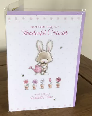 Cousin Birthday Card 7.5” X 5.5” Design By Simon Elvin New Ref 2796 • £1.69