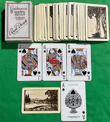 Old 1930s Vintage * LNER Railway Train Advertising Playing Cards ROYAL DEESIDE B • £10.95