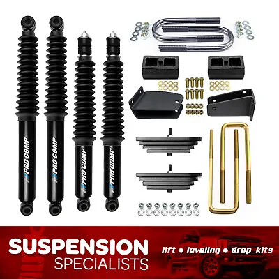 $627.59 • Buy 2  Front 1  Rear Lift Kit W/ Pro Comp Shocks For 1988-1998 Ford F250 4X4