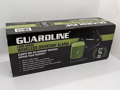 Guardline Long Range Wireless Driveway Motion Detector Alarm Up To 1/4 Mile • $57