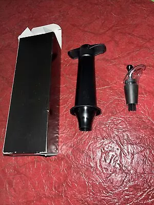 $10 • Buy Vacu Vin Wine Saver Pump With 1 Stopper, Black Wine Pump