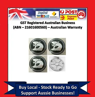 4 X Wheel Centre Caps Holden 63mm HSV Coupe V2-VY VZ VE VF EX GTS Commodore CY • $29.95