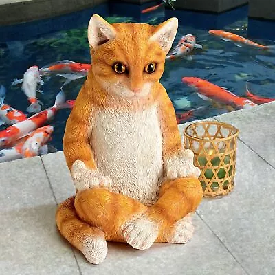 Zen Kitty Meditating Cat Statue • $56.90