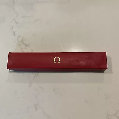 Vintage Genuine OMEGA Watch Box Ladie Red SEAMASTER DEVILLE CONSTELLATION • $50