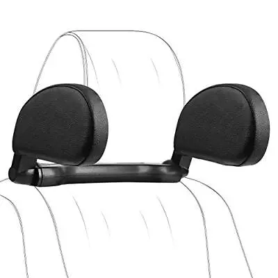  Car Headrest Pillow Car Neck Pillow Head Pillow Car Sleeping Travel Black • £53.02