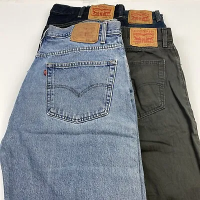 Lot Of 4 Levi's 505 Blue/Gray Jeans Men's Size 40x32 • $47.70