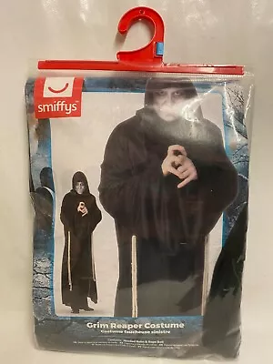 Smiffy's Adult Grim Reaper Costume Mens Halloween Scary Fancy Dress Outfit L NIP • £27.99