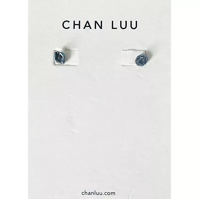 CHAN LUU Tiny Tacked Abalone Stud Earrings • $22