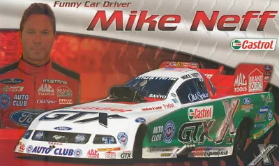 2008 Mike Neff Castrol Mustang Funny Car NHRA Postcard • $4.99