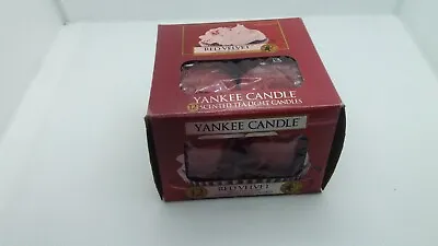 YANKEE CANDLE Tea Lights Pack Of 12 Red Velvet • £12.50