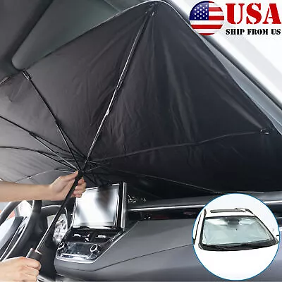  Car Windshield Sun Shade Umbrella Front Window Cover Visor Protector Reflector • $11.29