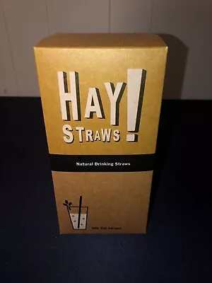 Hay! Straws Natural Drinking Straws 500 Count Tall 7.75” • $26