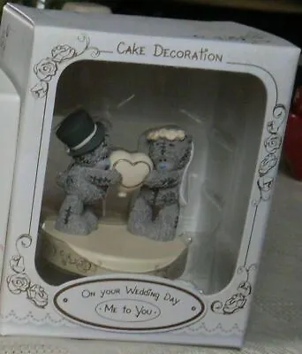 £29.95 • Buy Me To You Cute Bride & Groom Holding A Heart Wedding Cake Topper Bnib