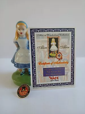 Wade Ceramic Ornament - Alice In Wonderland - 1999 Membership Piece With Pin • £4.99