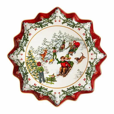 Villeroy & Boch TOY'S FANTASY 15.25 Large Deep Pastry Plate: Sleighride 2280 • $112