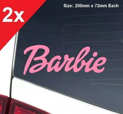 Barbie STICKER Decal For Girl Doll 4wd Car Wall Princess • $6.50