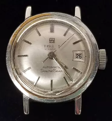 Vintage TISSOT Visodate Automatic Seastar Seven Mechanical Day Date Womens Watch • $19.50