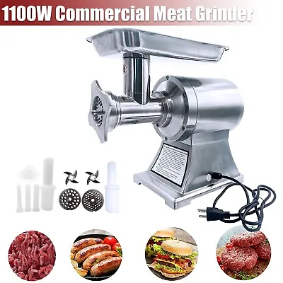 Commercial Meat Grinder550LB/h 1100W Electric Sausage Stuffer193RPM Heavy Duty • $219.99
