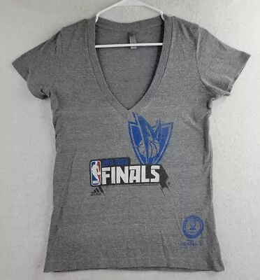 Vintage 2011 NBA Finals Logo Womens Gray T-shirt Size Medium • $15.29