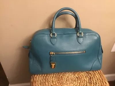 MARC JACOBS 'Venetia' Teal Tote Handbag Large (CON41) • $165