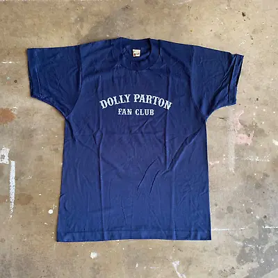 80s VINTAGE DOLLY PARTON FAN CLUB OFFICIAL MEMBER T-SHIRT MEN SZ M DOLLYWOOD • $75