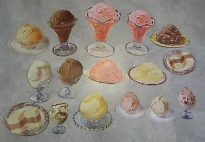 Lot Of 15 Old 1950's Vintage ICE CREAM DISH - Soda Fountain DINER Paper Diecuts  • $14.99