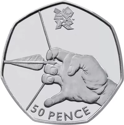2012 London Olympic 50p Coins Archery - Circulated • £1.50
