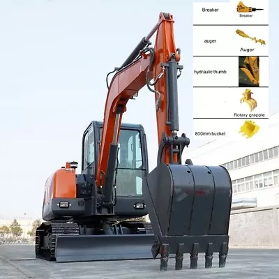 FREE SHIPPNG New  Excavator + 5 Attchmnts EPA  Yanmar Diesel 12000 Lbs 61.5 HP • $49000