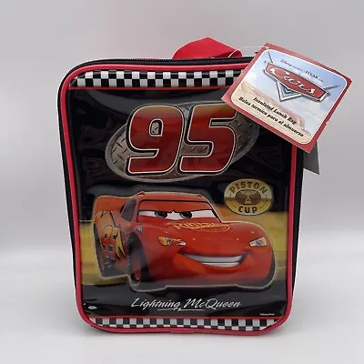 Disney Pixar Cars Lightning McQueen Insulated Lunch Box Vinyl Bag Zak! 2006 • $15.99