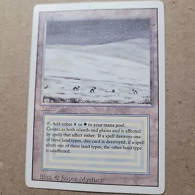 REVISED TUNDRA 3rd Edition MTG Magic The Gathering MP/HP Dual Land Rare Reserved • $376.99