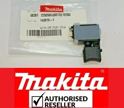 Makita Switch Comp For Makita DTD154Z/ DTD154RMJ Impact Driver 143975-1 • £19.86