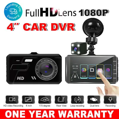 $52.59 • Buy Dash Cam Front And Rear Dual Dash Camera Night Vision G-sensor Parking Monitor